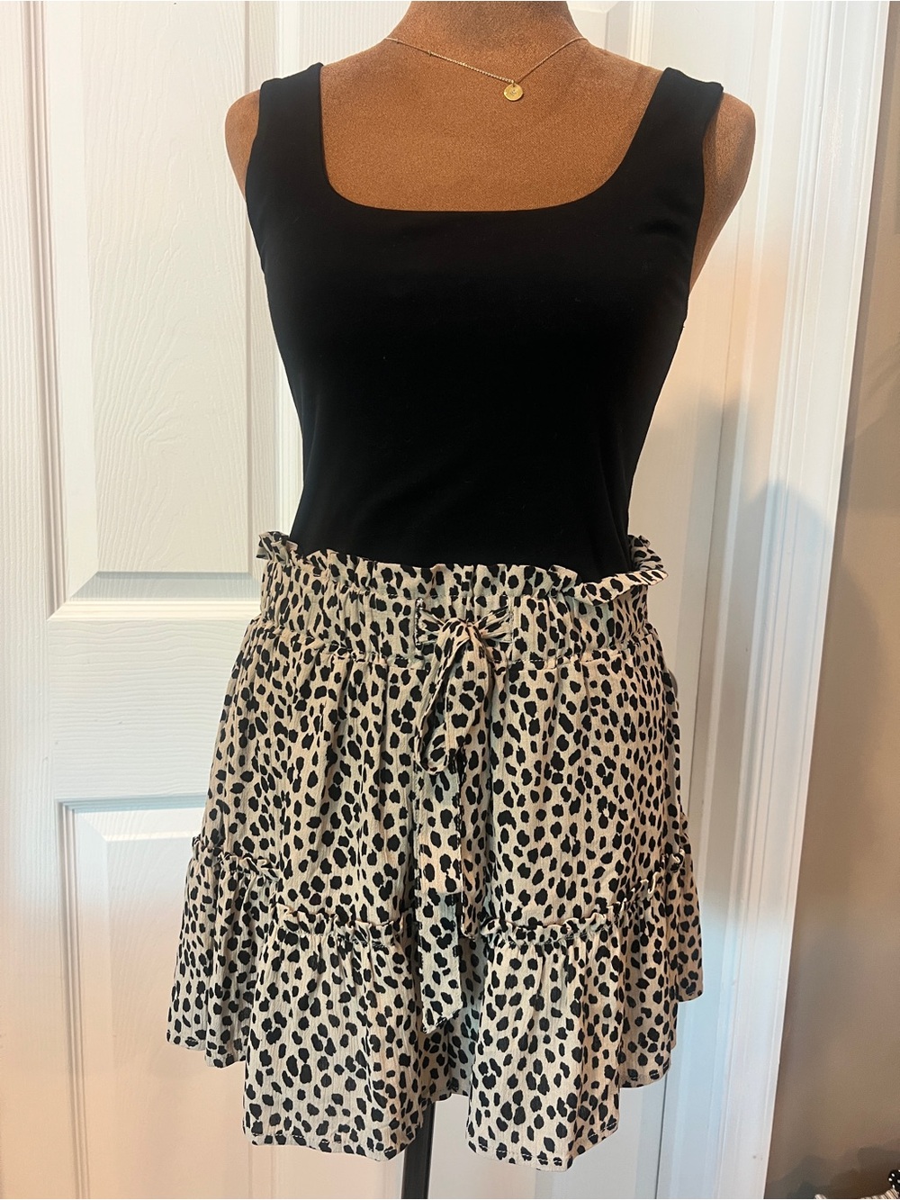 Vanilla Star cheetah Mini Skort